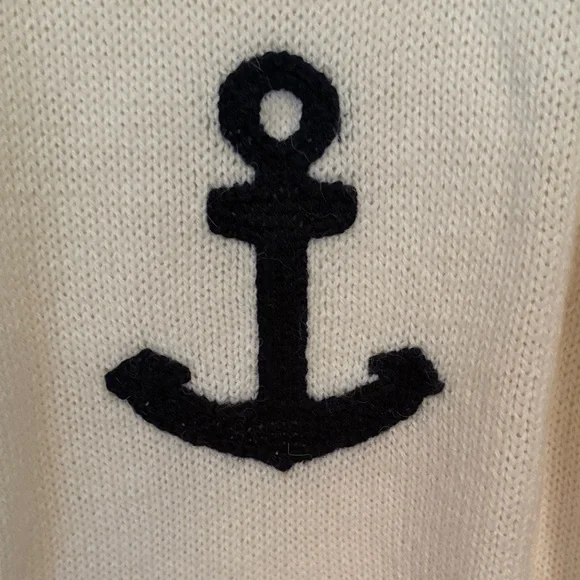 Cream Anchor Sweater - Picture 2 of 8